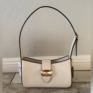 🆕 NWT Coach Eliza Shoulder Bag in Chalk